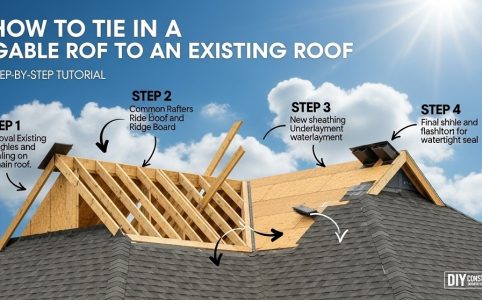 How long does it take to tie in a gable roof to an existing roof