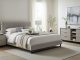 Modern king bedroom set with platform bed and nightstands