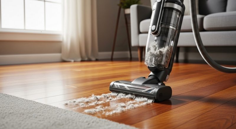 Microfiber roller attachment designed for hardwood floors