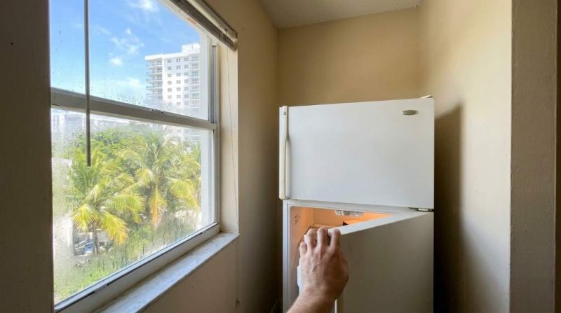Kitchen refrigerator cooling system maintenance in Miami apartment