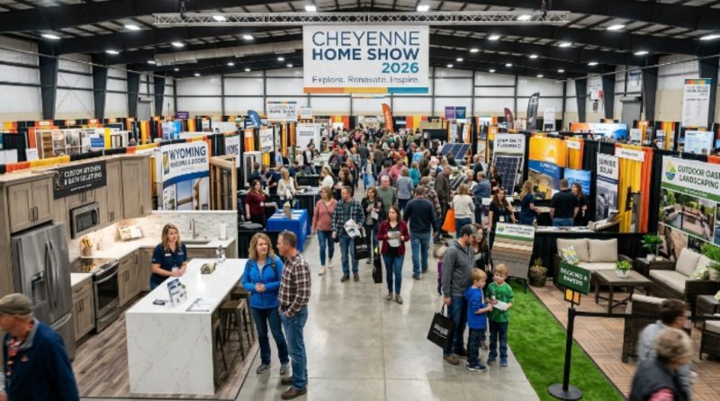 Visitors exploring home improvement exhibits at the Cheyenne Home Show 2026