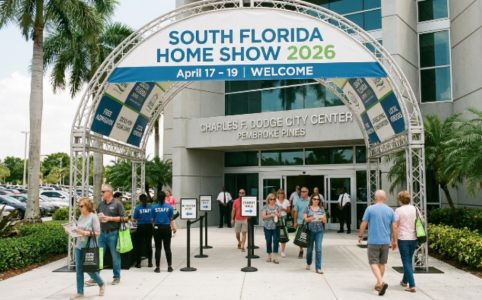 South Florida Home Show 2026 entrance at Charles F. Dodge City Center