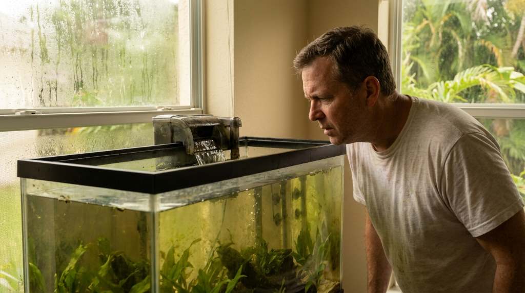 clean aquarium gravel and remove stagnant water zones