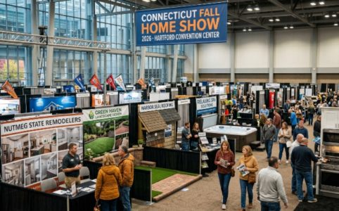 Connecticut Fall Home Show 2026 exhibitor booths at the Hartford Convention Center