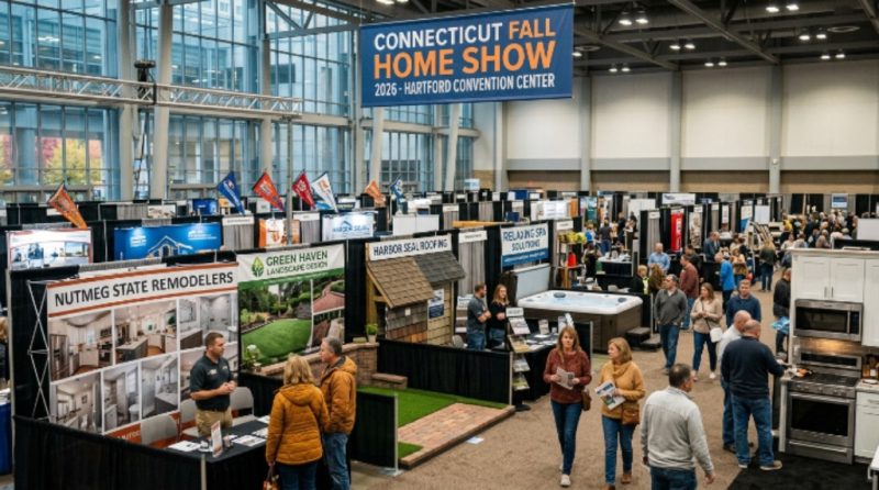 Connecticut Fall Home Show 2026 exhibitor booths at the Hartford Convention Center