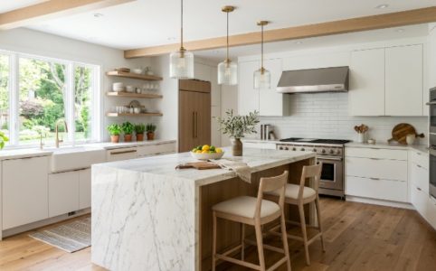 Modern kitchen remodeling ideas with stylish cabinets and countertops
