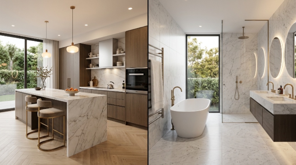 Modern kitchen renovation with stylish design